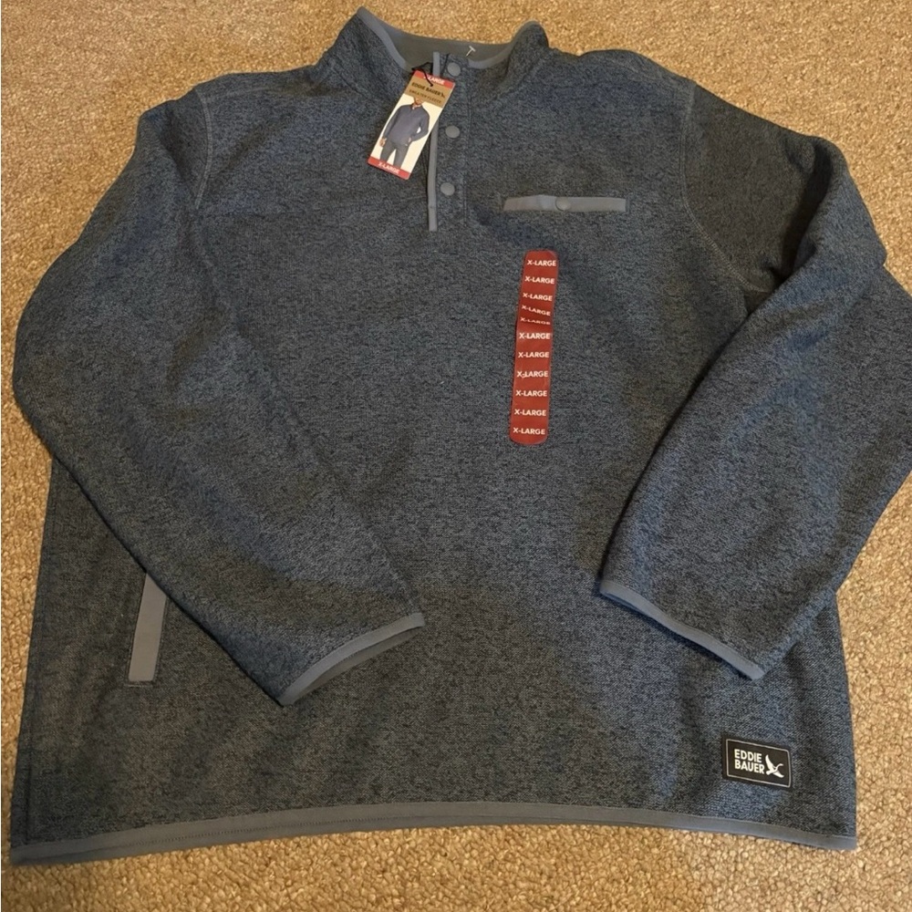 Eddie Bauer Blue Sweater Fleece